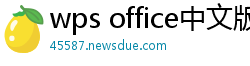 wps office中文版